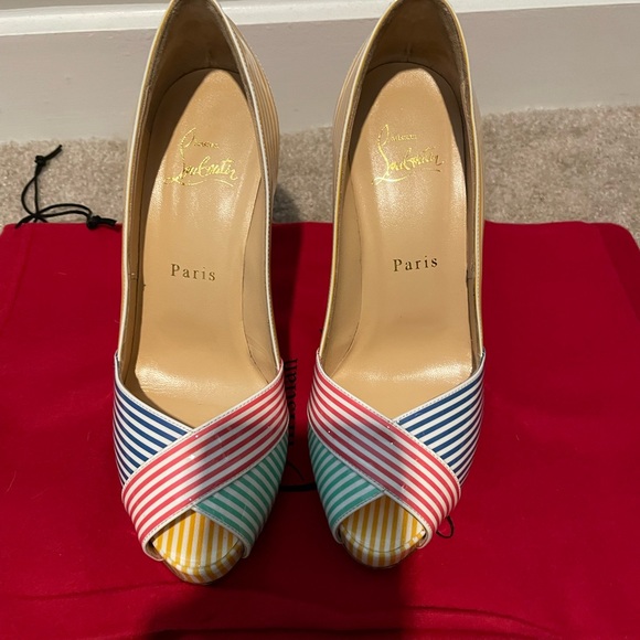 Christian Louboutin Marine Alta Heels - Picture 5 of 7